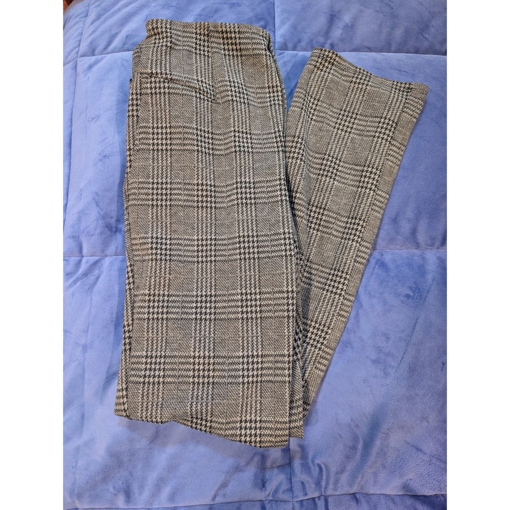 Halara Womens Flex High Waisted Plaid Dress Pants Slim Fit - Size L NWT